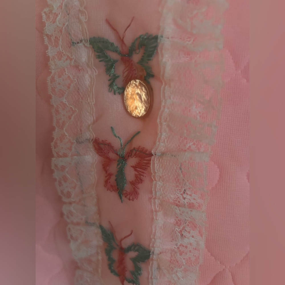 Vintage 60s quilted robe - Picture 10 of 13